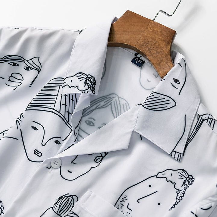 Nash - Camisa con cuello cubano de tacto suave