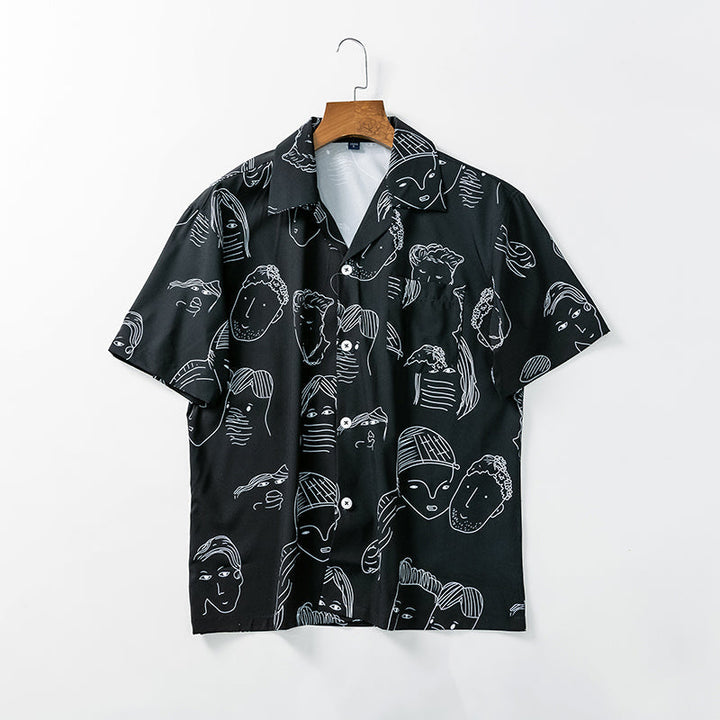 Nash - Camisa con cuello cubano de tacto suave