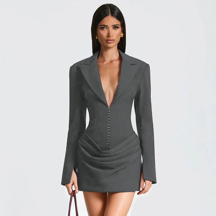 Arlixia - Vestido Mini Casual Elegante