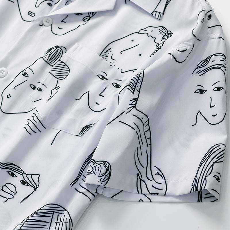 Nash - Camisa con cuello cubano de tacto suave
