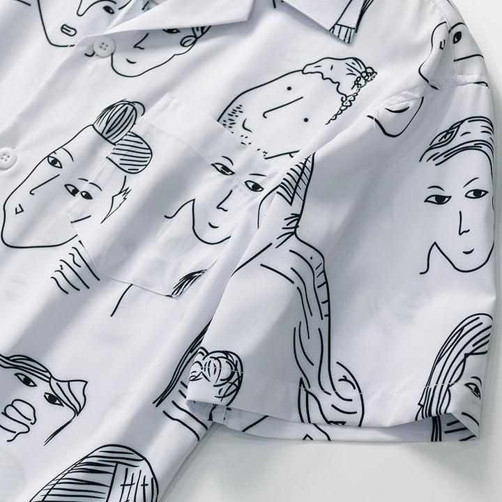 Nash - Camisa con cuello cubano de tacto suave
