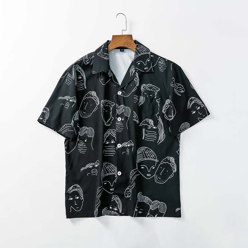 Nash - Camisa con cuello cubano de tacto suave