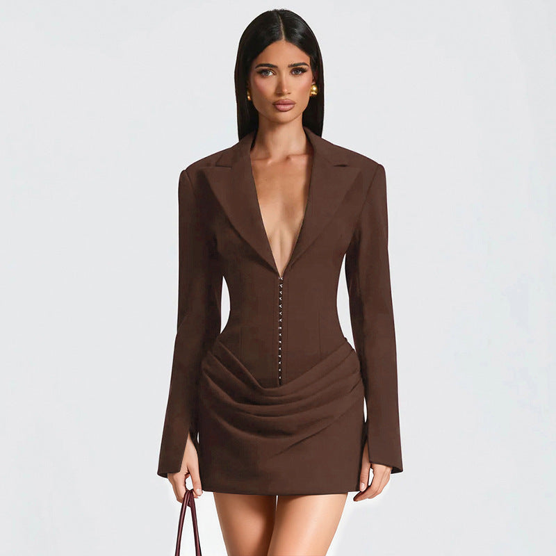 Arlixia - Vestido Mini Casual Elegante