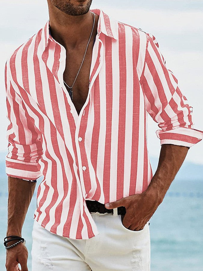 Ilias - Camisa de rayas premium a la medida