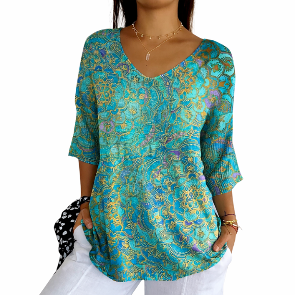 Phaela - Blusa de punto acanalado, suave al tacto