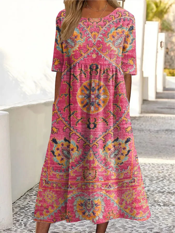 Eryna - Vestido midi de tacto suave