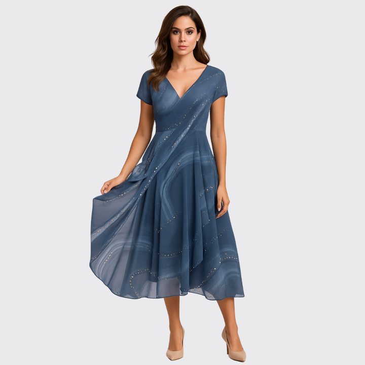Elya - Vestido veraniego plisado y ligero