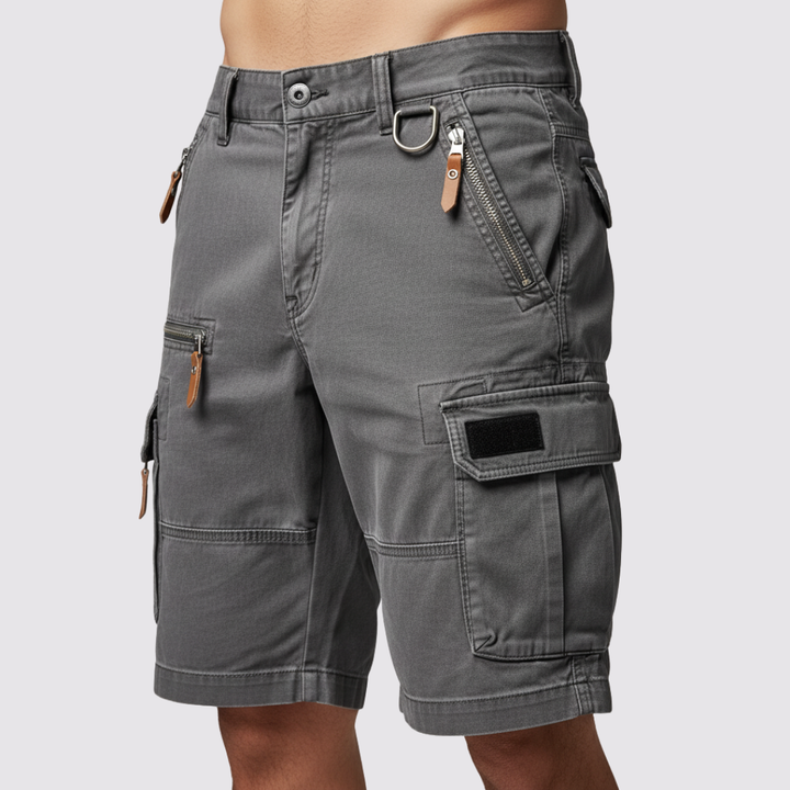 Lioran - Shorts cargo de tejido pesado