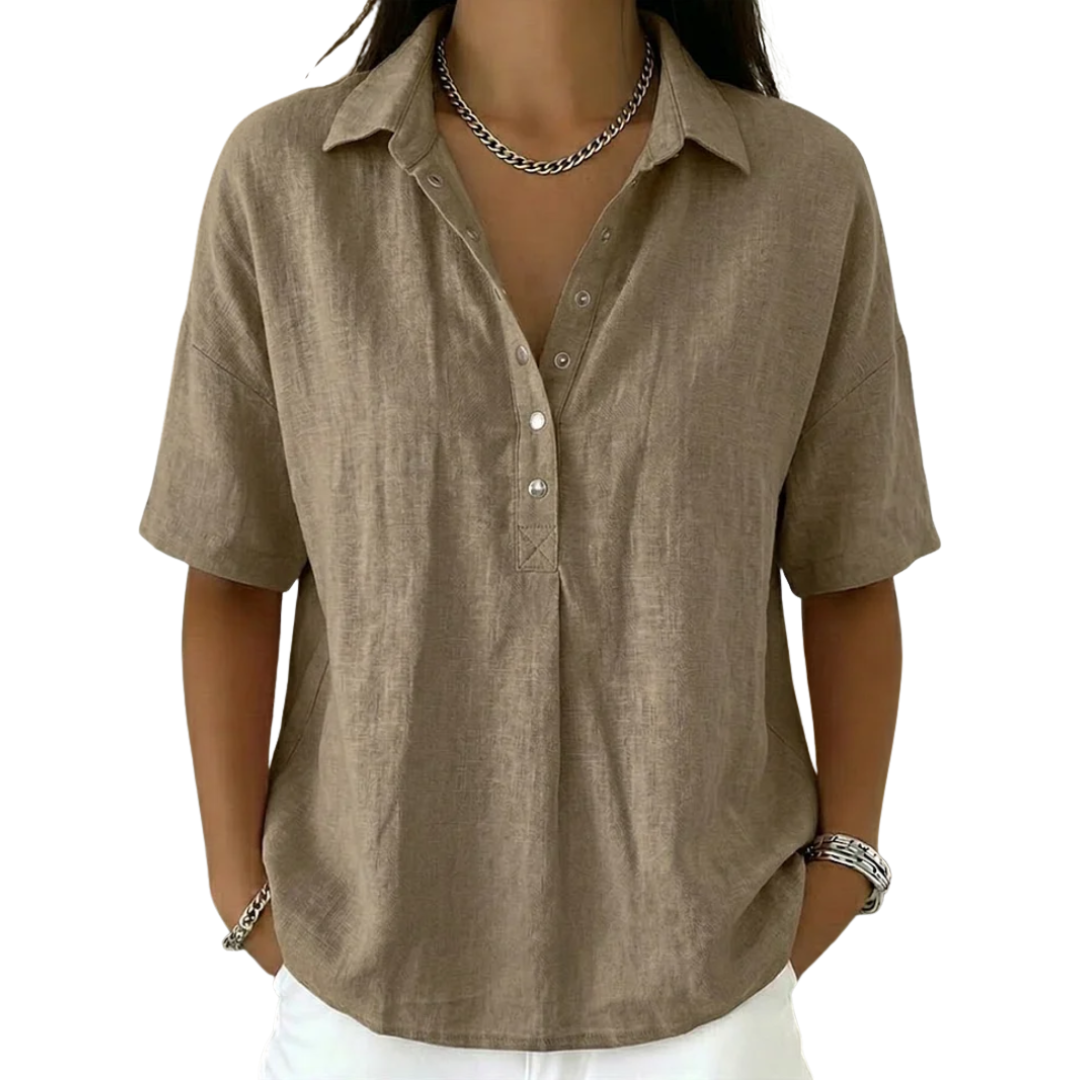 Eulalia - Blusa con cuello suave al tacto