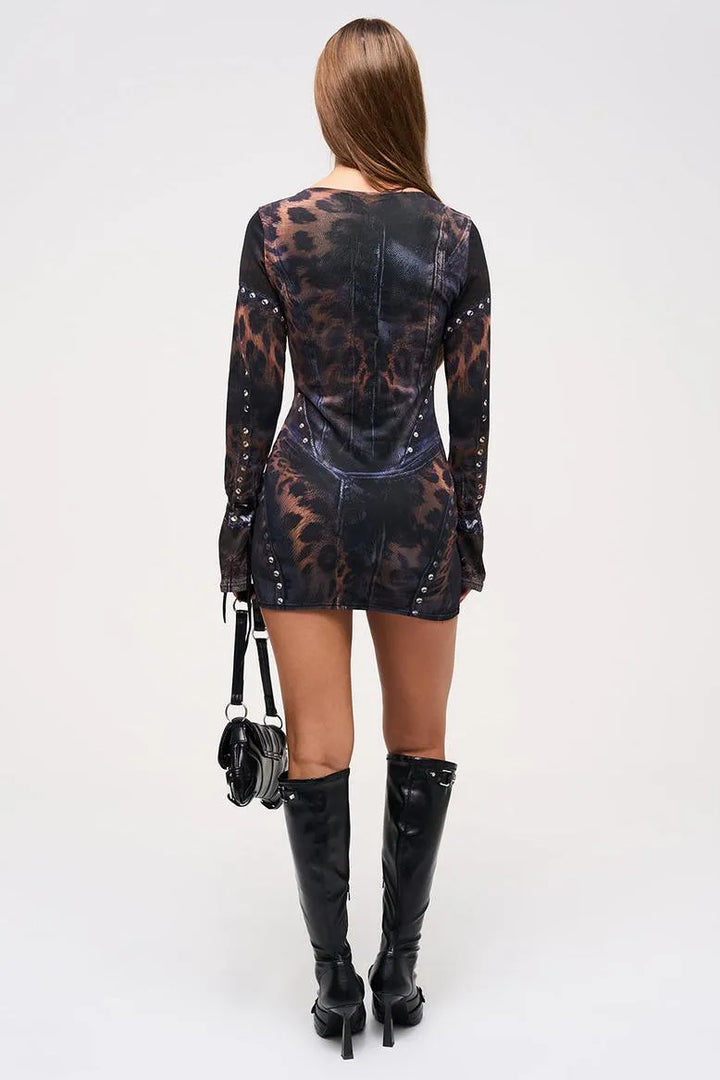 Ceralyn - Vestido Mini Casual Estiloso