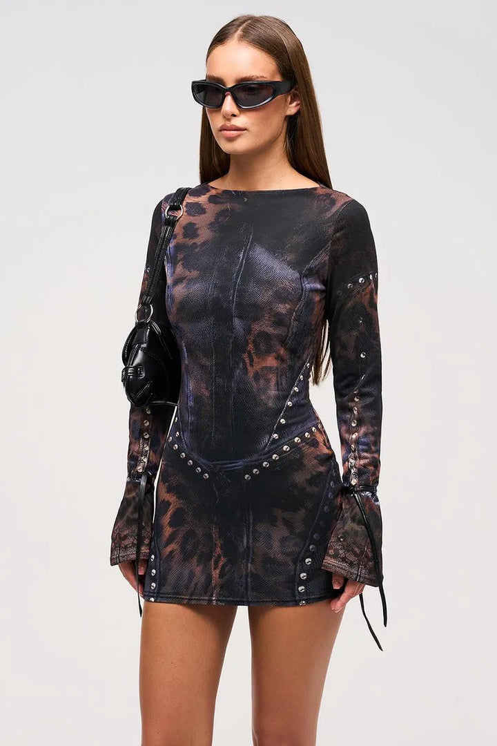 Ceralyn - Vestido Mini Casual Estiloso
