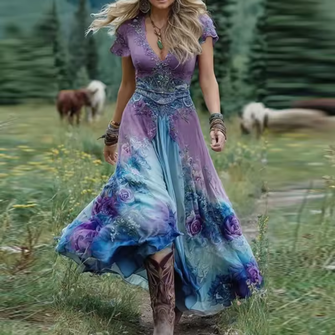 Amirae - Vestido Floral Casual Elegante