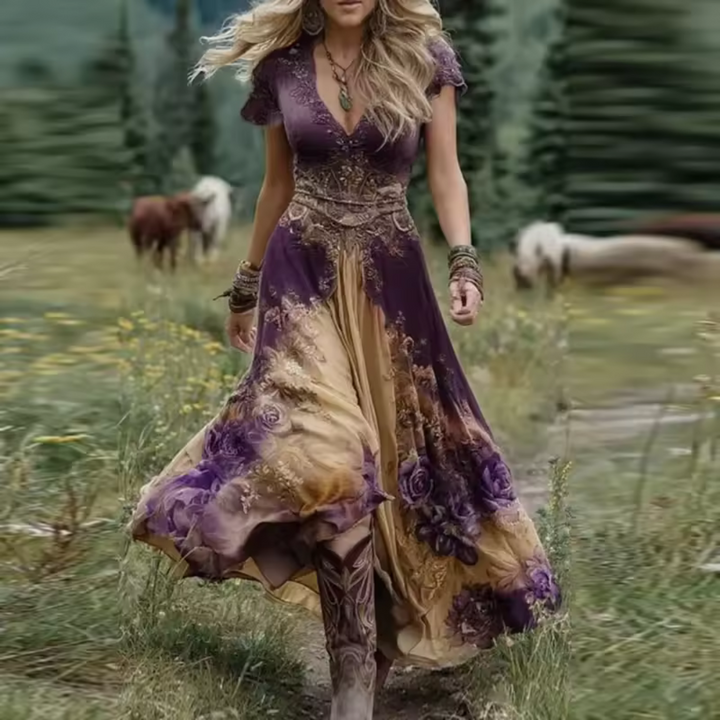 Amirae - Vestido Floral Casual Elegante