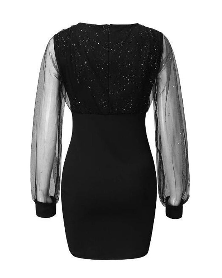 Enyella - Vestido de Malla Casual Elegante