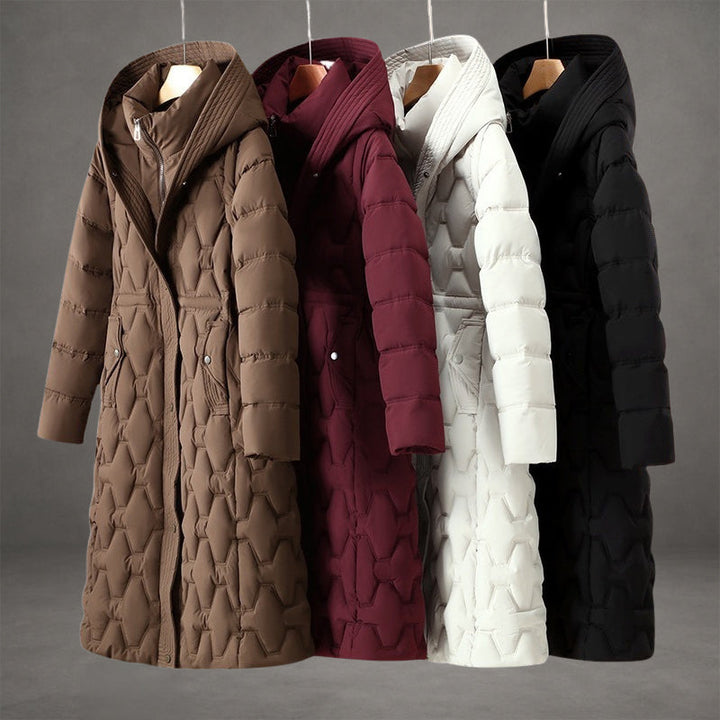 Torielle - Abrigo largo impermeable con capucha
