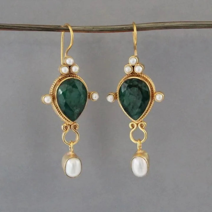 Zilia - Aretes de Gema en Forma de Gota