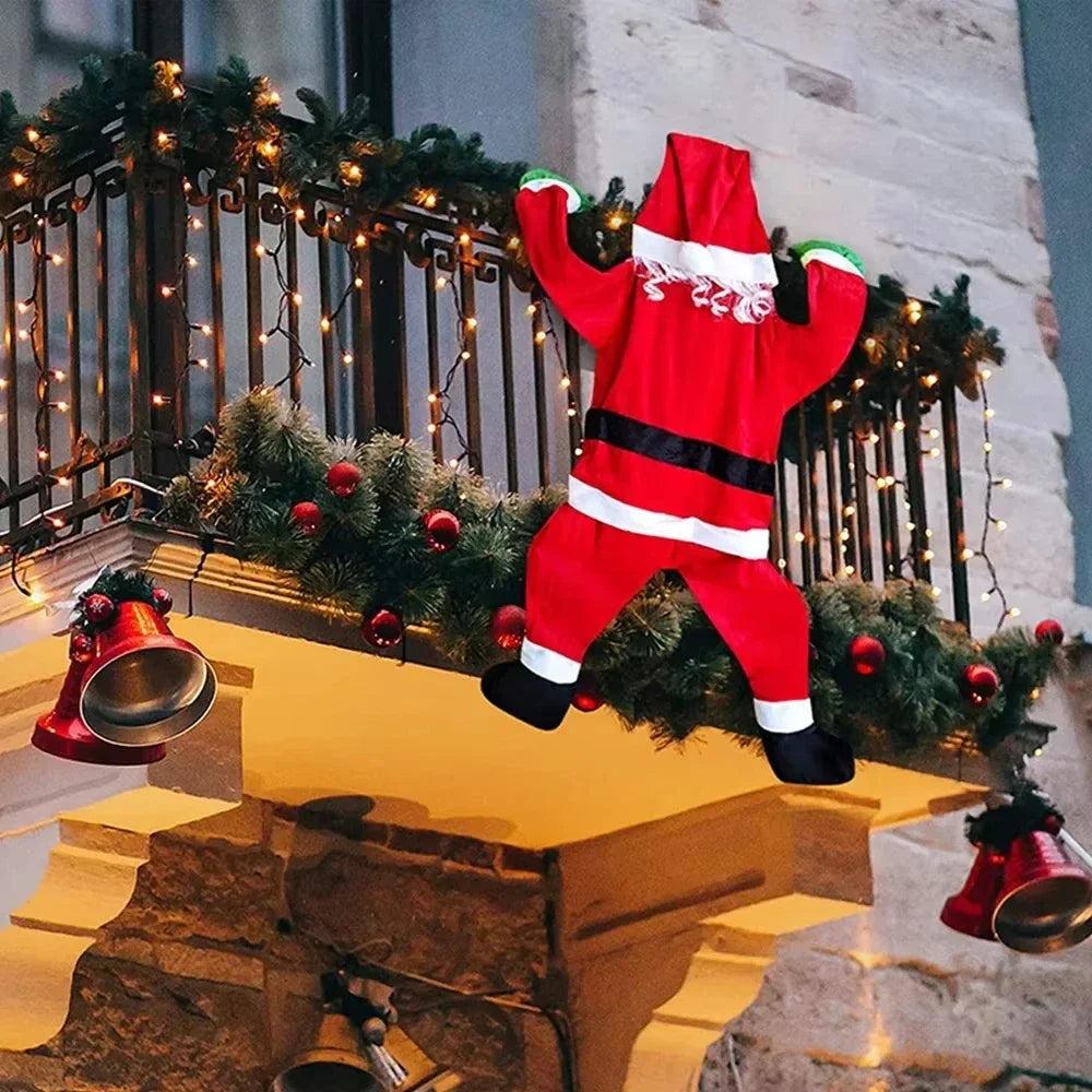 Victoria - Decoración Navideña de Santa para Colgar en la Ventana