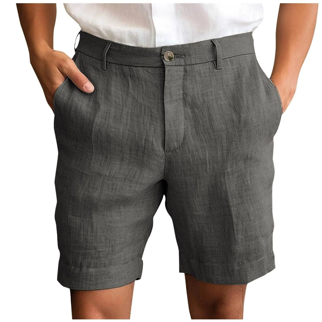 Calen - Shorts de Lino de Corte Sastre