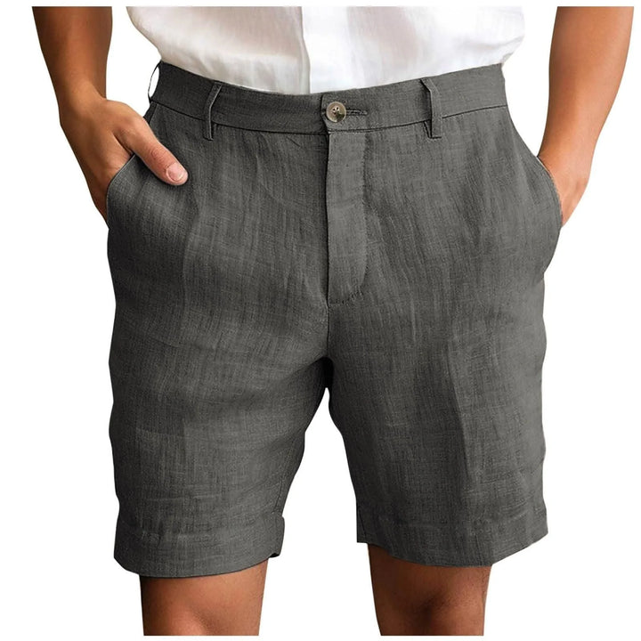 Calen - Shorts de Lino de Corte Sastre