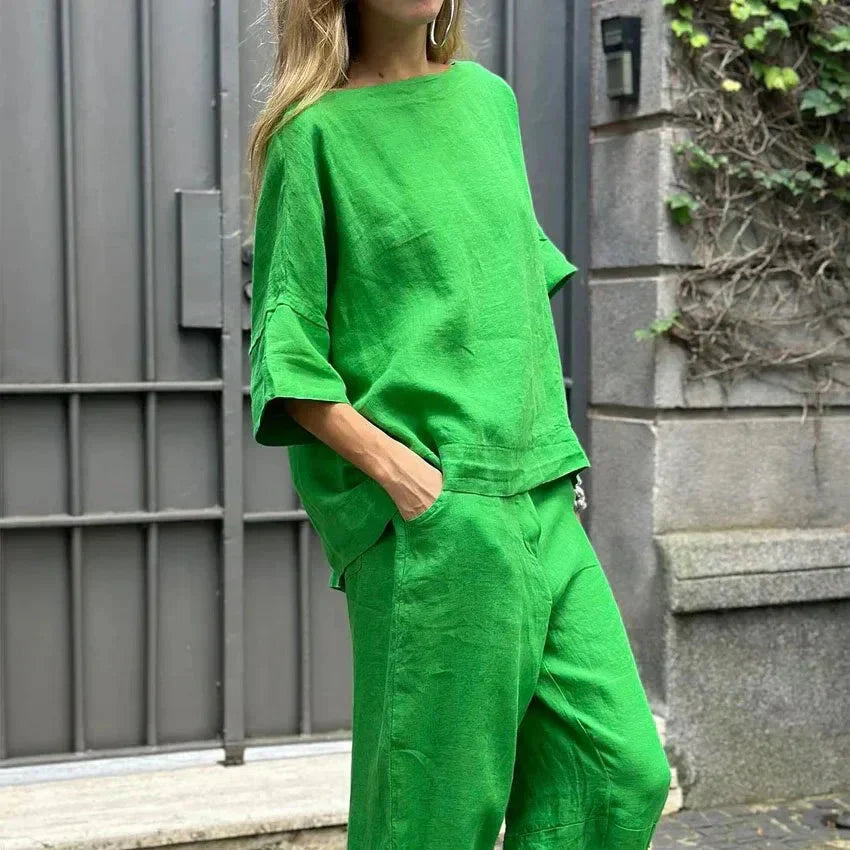 Kailey - Elegante conjunto informal de dos piezas