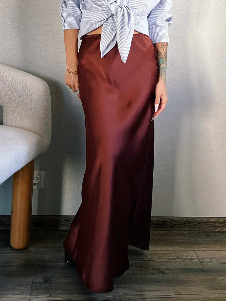 Seravinna - Falda Maxi Casual Estilosa