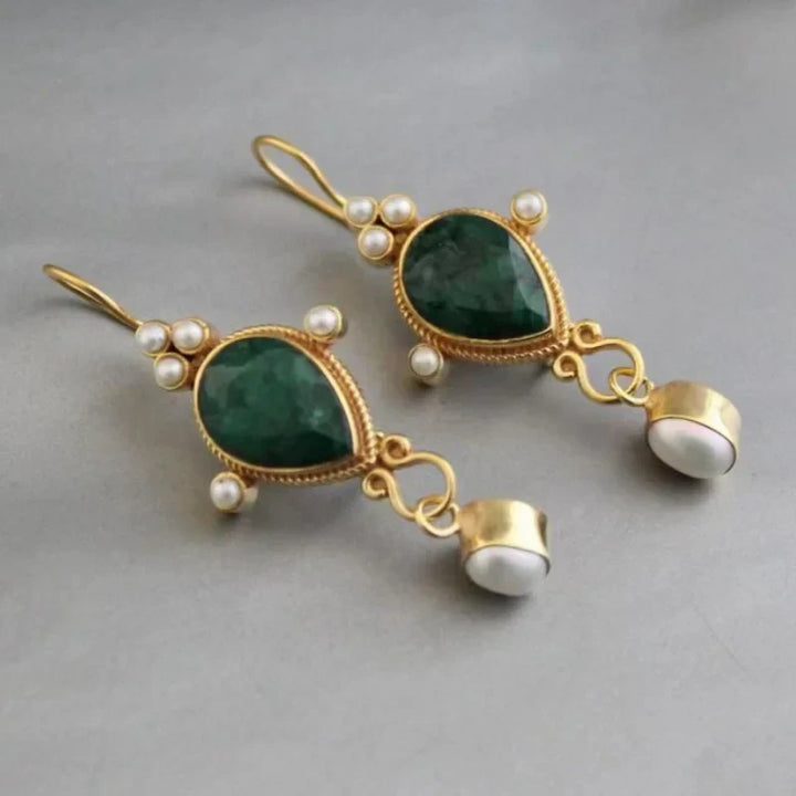 Zilia - Aretes de Gema en Forma de Gota