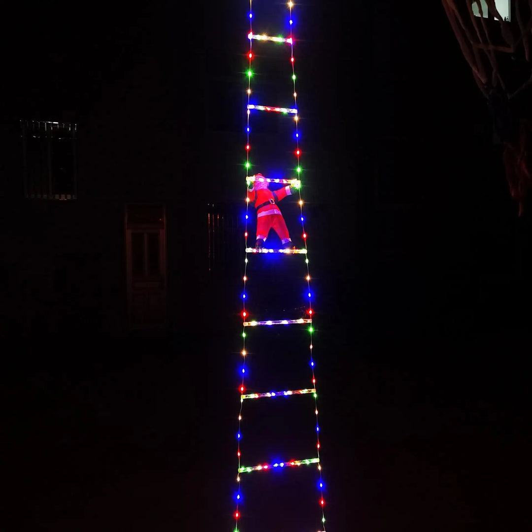 Clorissa - Luces LED de Escalera con Papá Noel