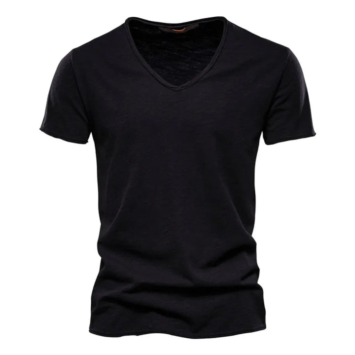 Jackson - Playera de cuello en V de tacto suave