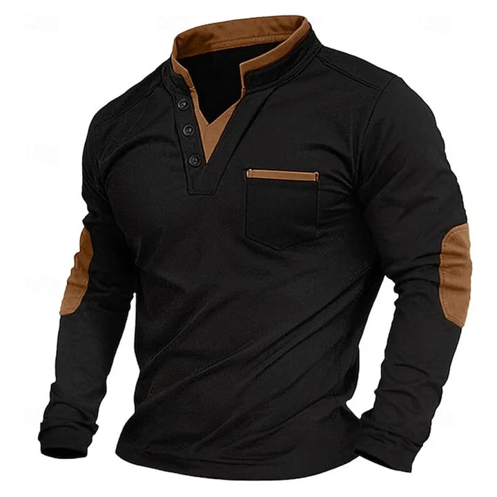 Arven - Camiseta Henley casual