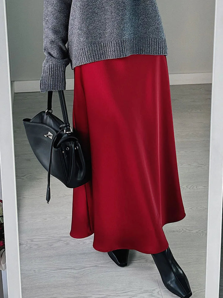 Seravinna - Falda Maxi Casual Estilosa