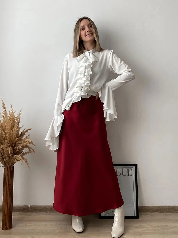 Seravinna - Falda Maxi Casual Estilosa