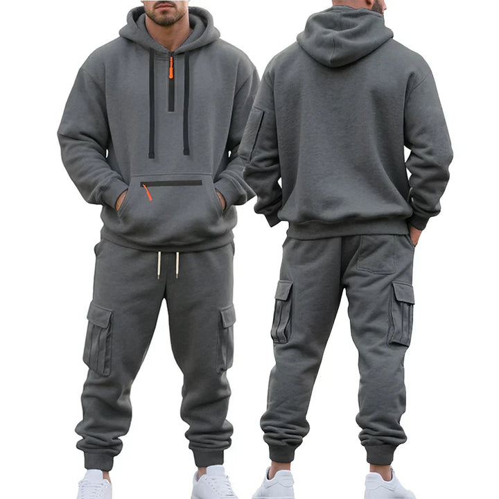 Mason - Conjunto para hombre de sudadera térmica y pantalón jogger
