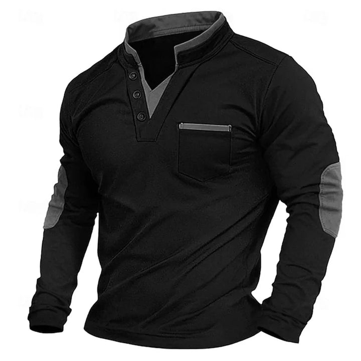 Arven - Camiseta Henley casual