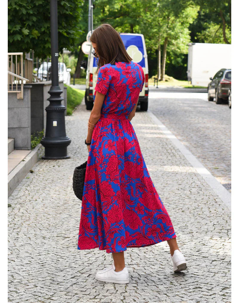 Zayvia - Vestido entallado con escote en V y tacto suave