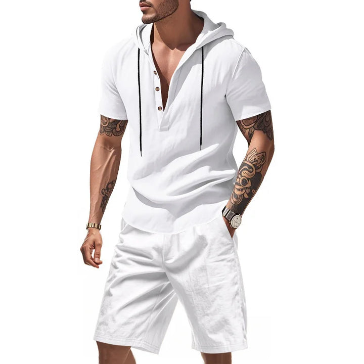 Dylan - Conjunto de sudadera y shorts transpirables