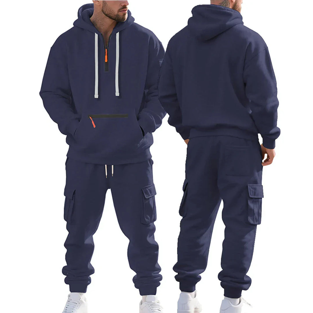Mason - Conjunto para hombre de sudadera térmica y pantalón jogger