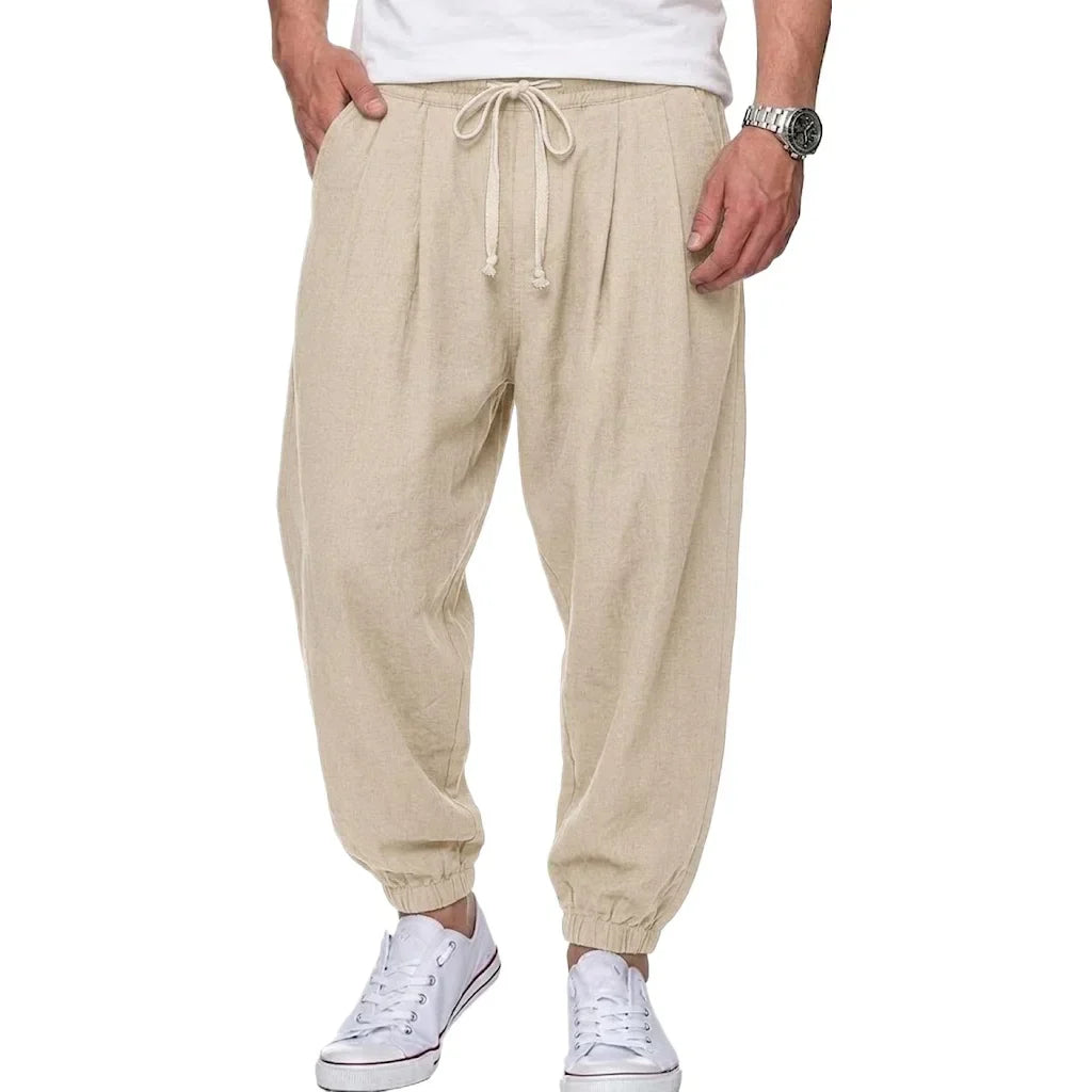 Isaac - Pantalones ligeros con cordón ajustable