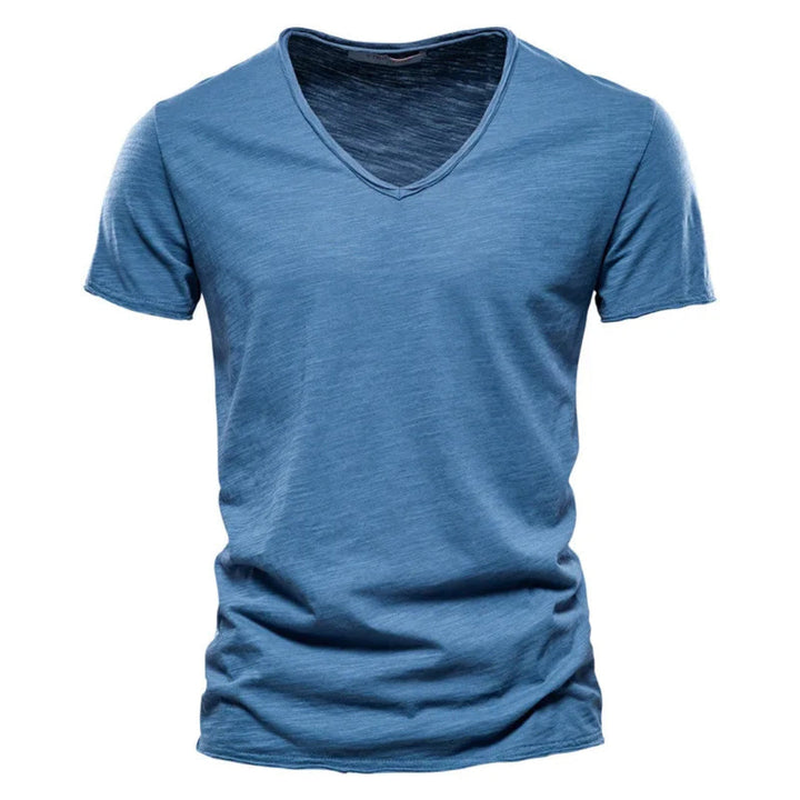 Jackson - Playera de cuello en V de tacto suave