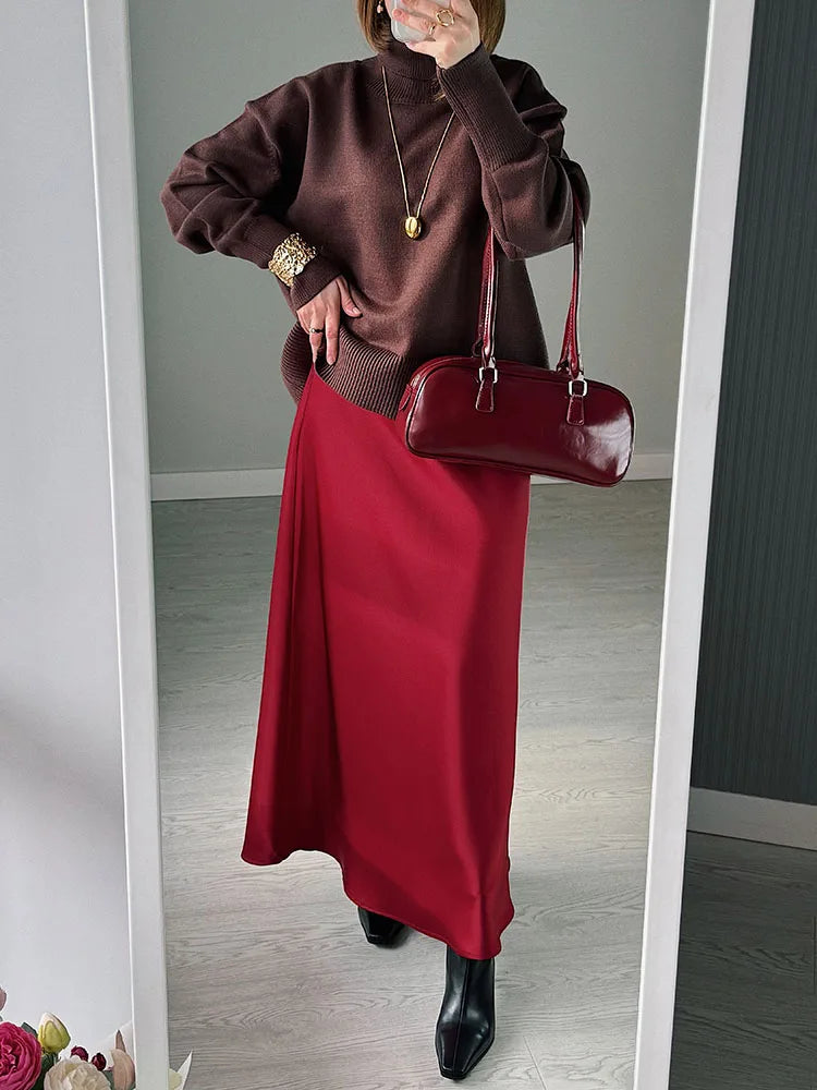 Seravinna - Falda Maxi Casual Estilosa