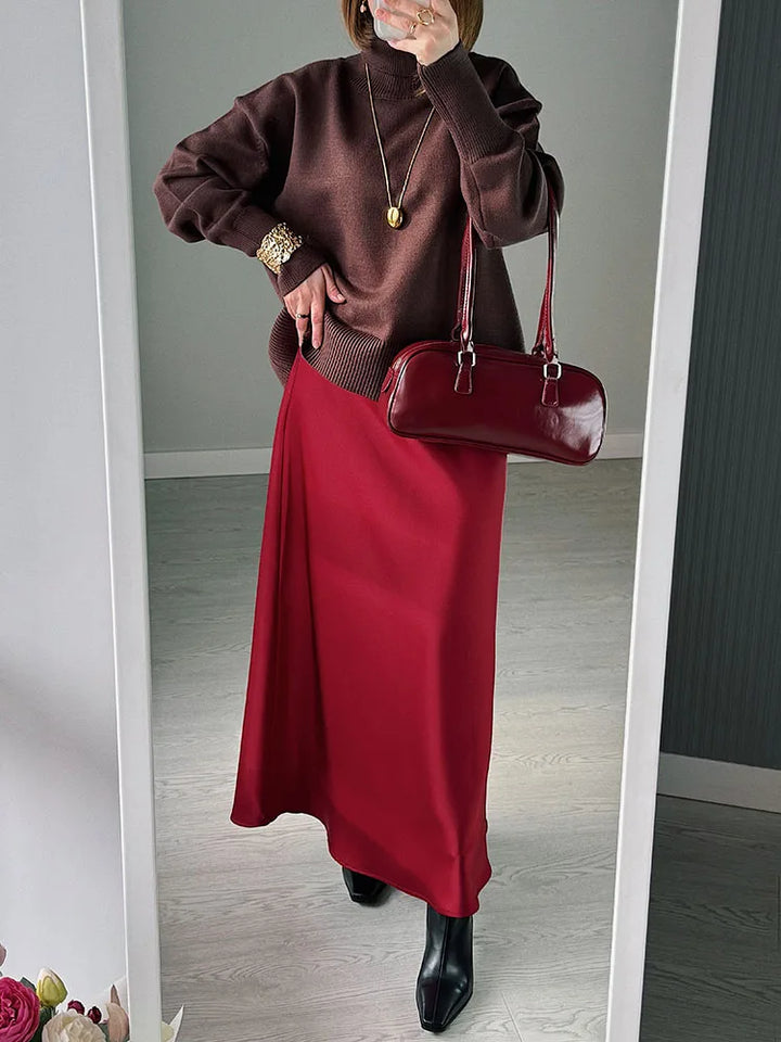 Seravinna - Falda Maxi Casual Estilosa