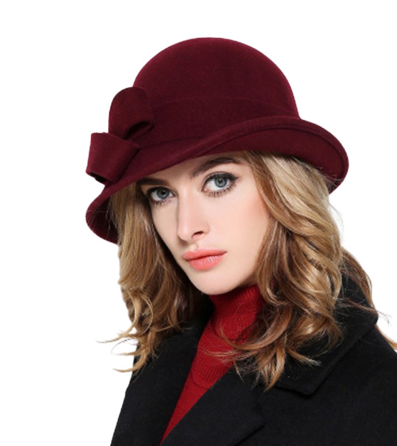 Magnolia - Sombrero Cloche Elegante con Ala