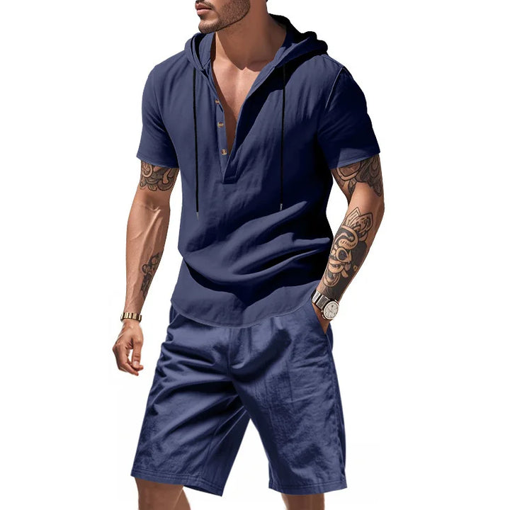Dylan - Conjunto de sudadera y shorts transpirables