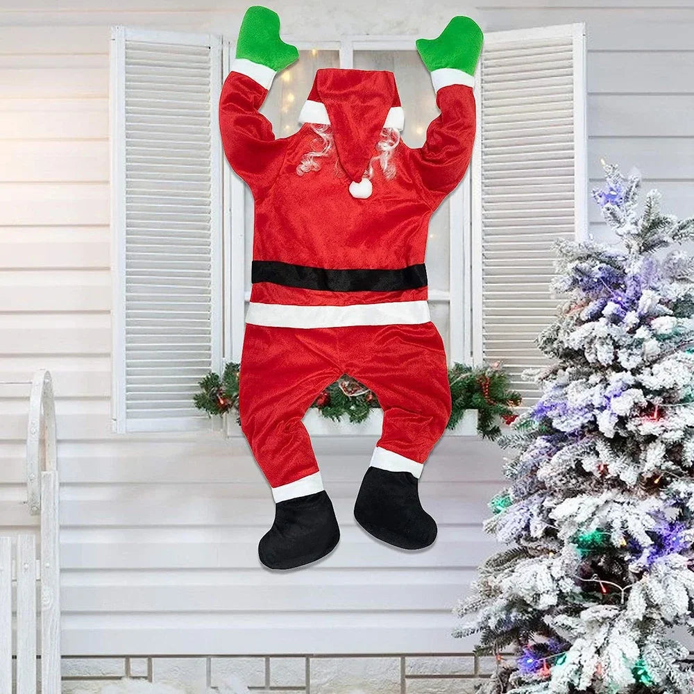 Victoria - Decoración Navideña de Santa para Colgar en la Ventana