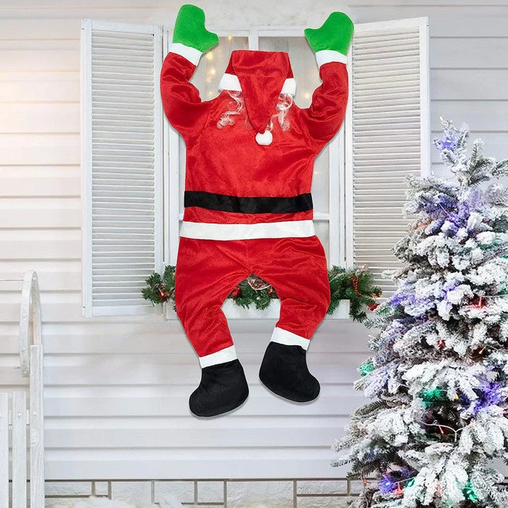 Victoria - Decoración Navideña de Santa para Colgar en la Ventana