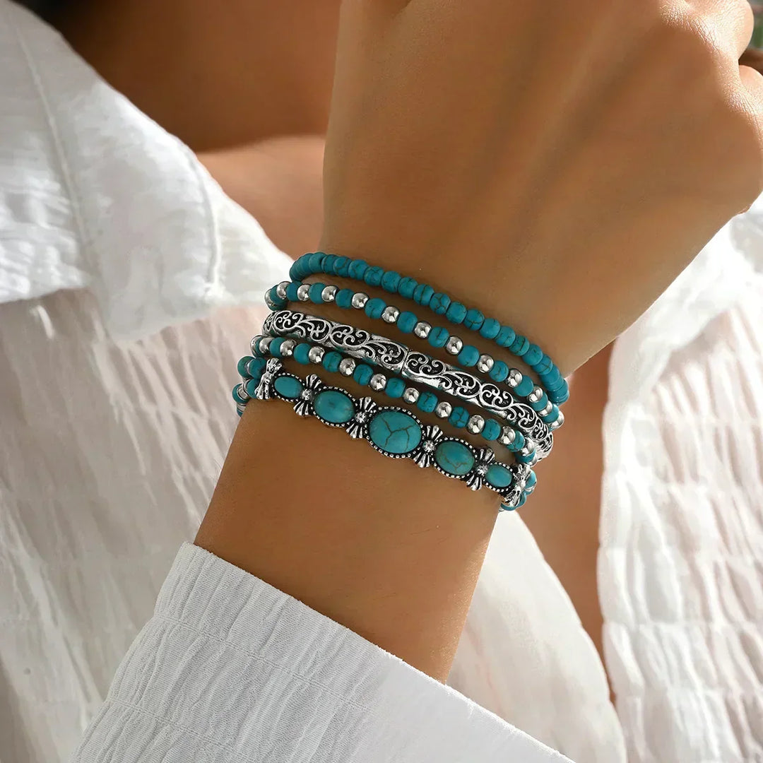 Yvaine - Pulsera multicadena refinada