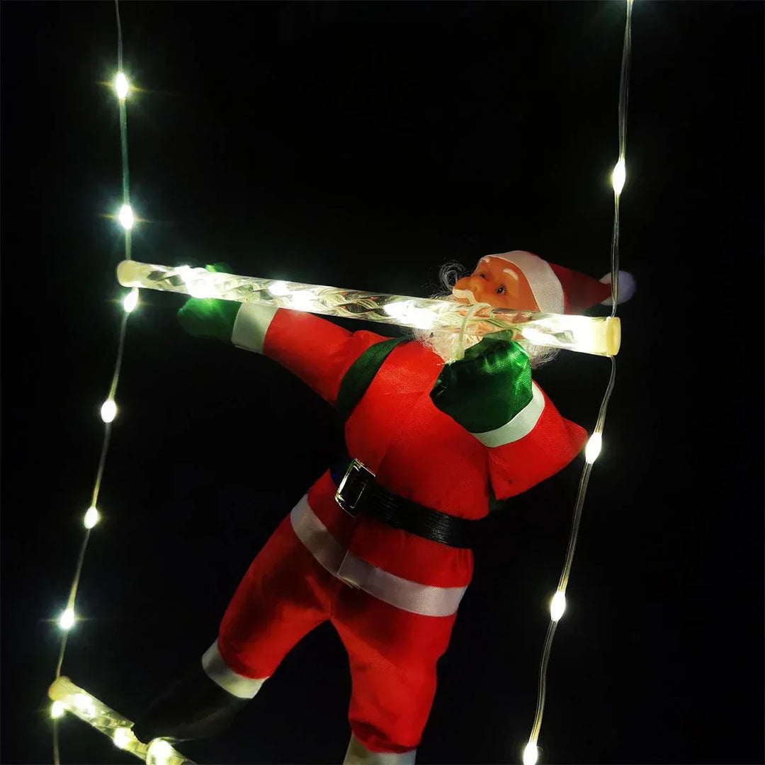 Clorissa - Luces LED de Escalera con Papá Noel