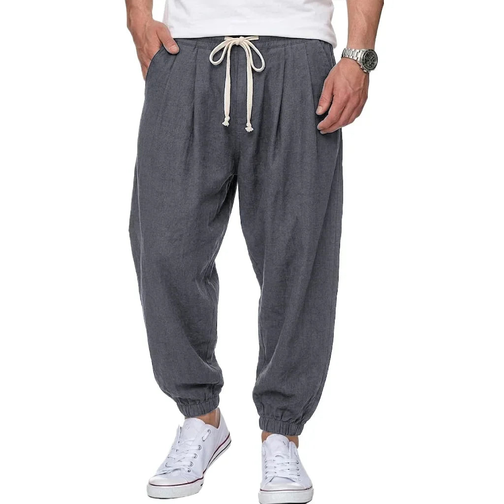 Isaac - Pantalones ligeros con cordón ajustable