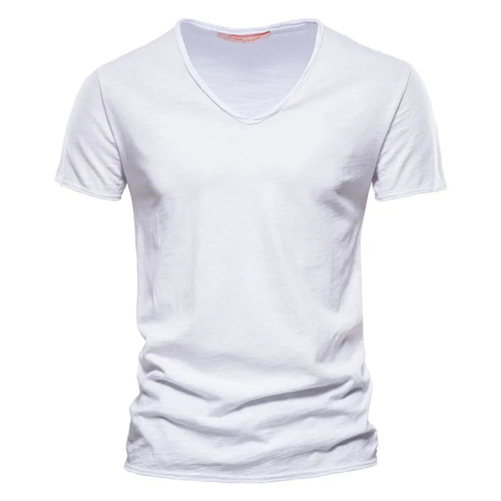 Jackson - Playera de cuello en V de tacto suave
