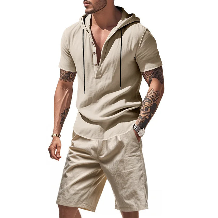 Dylan - Conjunto de sudadera y shorts transpirables