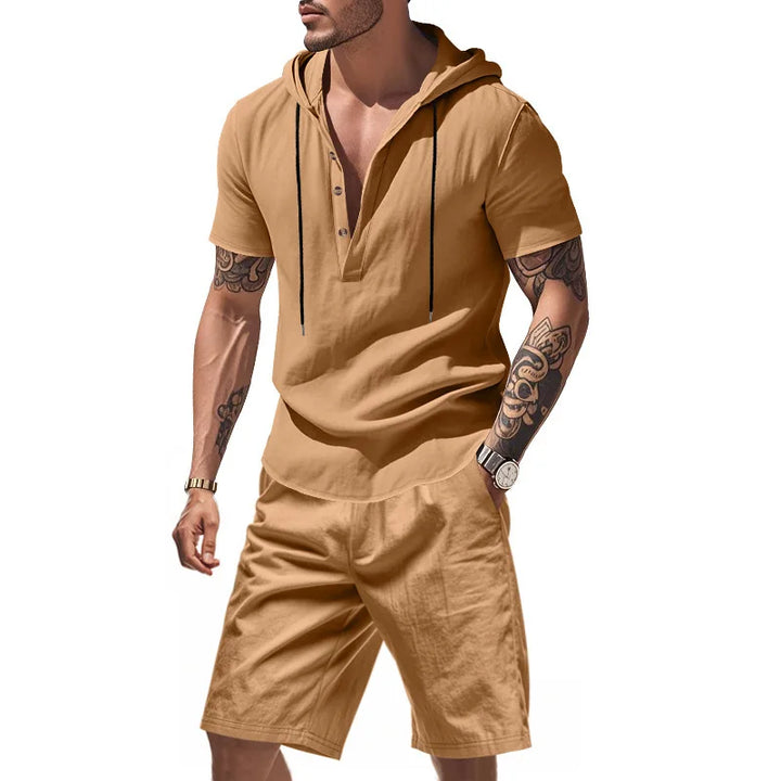 Dylan - Conjunto de sudadera y shorts transpirables